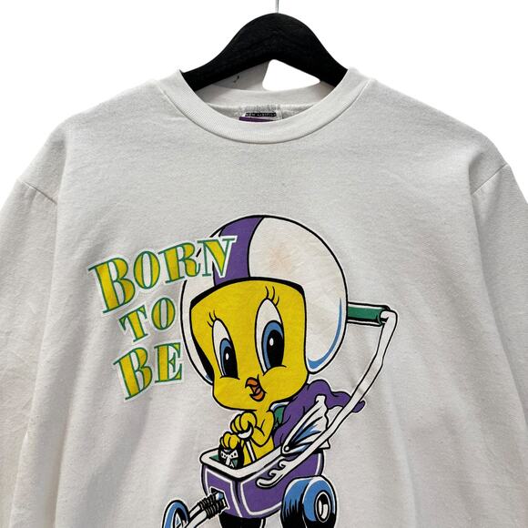 Vintage Tweety "Born To Be Wild" Crewneck M - Picture 2 of 8